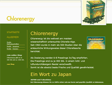 Tablet Screenshot of chlorenergy.com
